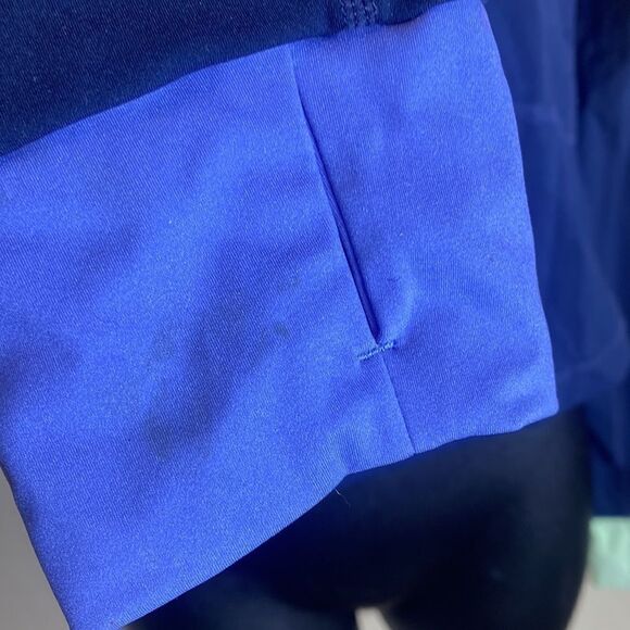 Sweaty Betty power half zip crop workout top long sleeved large colorblock - Picture 7 of 11